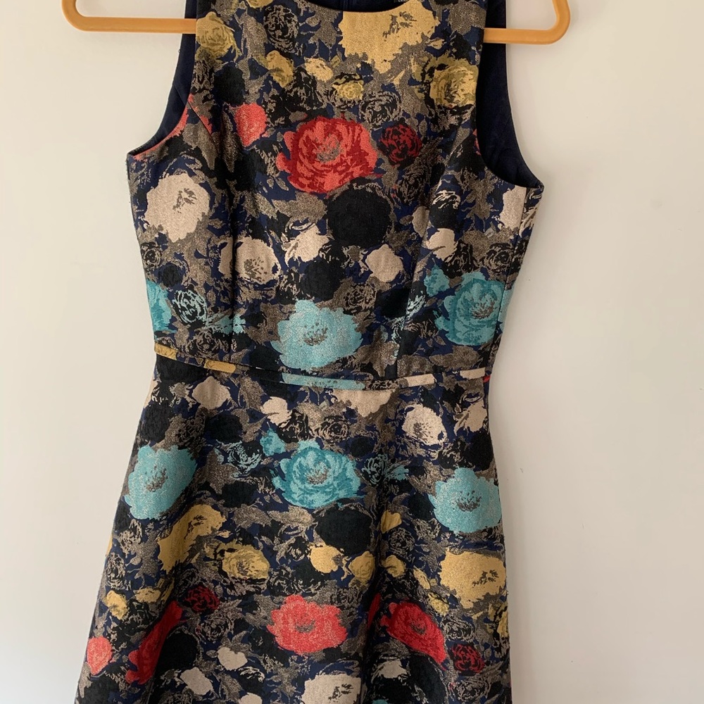Blue floral dress